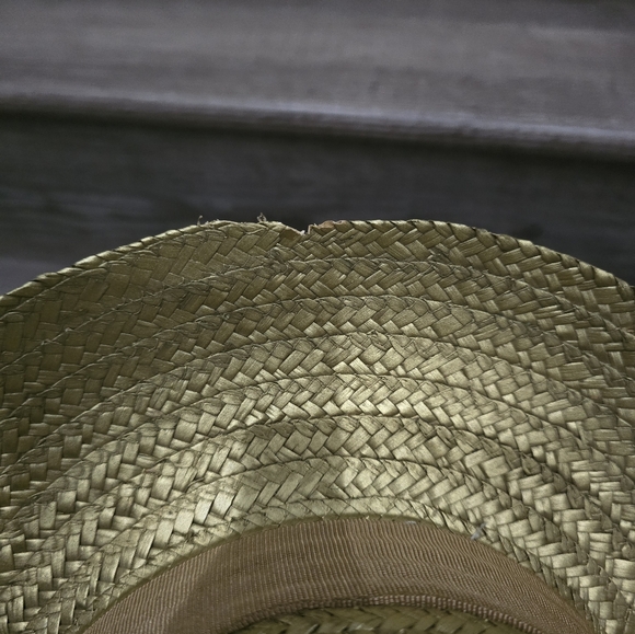 Morgan Taylor gold straw hat made in Italy - Picture 6 of 7